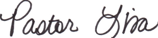 Pastor Lisa sign