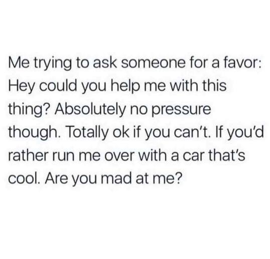 asking for a favor